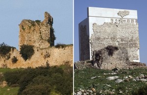 İSpanyadaki bir kalede restorasyon skandalı
